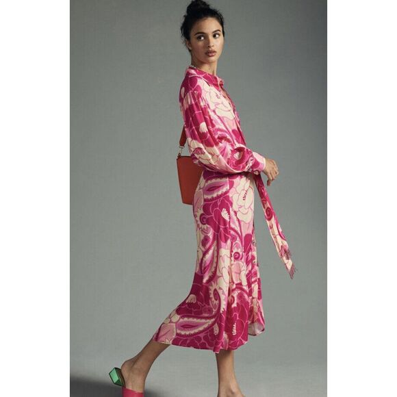 Anthropologie Farm Rio Tropical Groove Shirt Dress - Picture 2 of 8